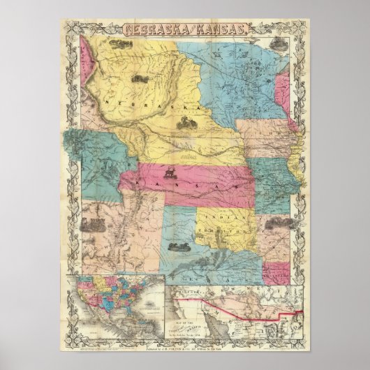 Nebraska en Kansas 3 Poster (Voorkant)