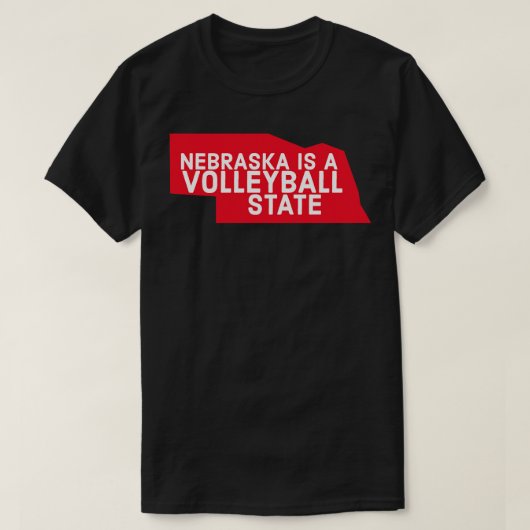 Nebraska est un stade de volley-ball TShirt (Design devant)