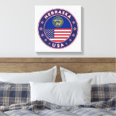 Nebraska, États-Unis, affiche du Nebraska, toile (Insitu(Chambre))