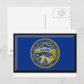 Nebraska Flag Briefkaart (Voorkant / Achterkant)