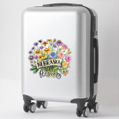 Nebraska Flowers - Nebraska Wild Flowers Bloom Sticker (Koffer)