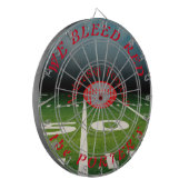 Nebraska Football - Aanpasbaar dartboard Dartbord (Voorkant Links)