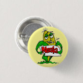 Nebraska Grappige Cartoon Maïs Pin Button (Voorkant /achterkant)