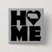 Nebraska Home Heart State Button Badge Pin (Devant)
