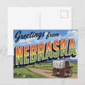 Nebraska Huifkarwei Briefkaart (Voorkant / Achterkant)