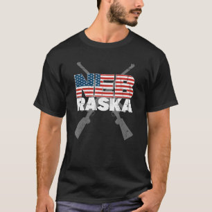 Nebraska Hunter American Flag Deer Hunting Nebrask T-shirt