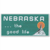 Nebraska. Ja. .het goede leven - NE sticker - NE s (Voorkant)