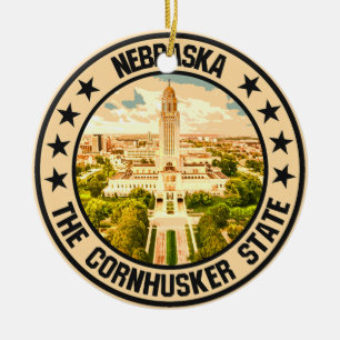 Nebraska Keramisch Ornament