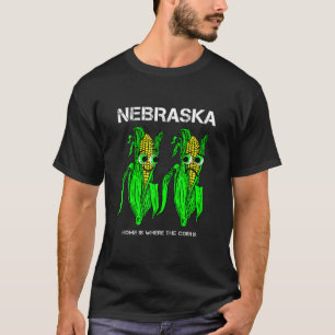 Nebraska maïsgezicht Graphic T-Shirt