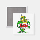 Nebraska maïskolcartoon magnet magneet (Voorkant / Achterkant)