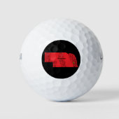 NEBRASKA MAP GOLFBALLEN (Voorkant)