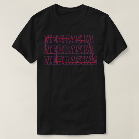 Nebraska Nebraska Nebraska T-shirt (Design voorkant)