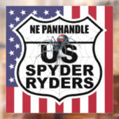 Nebraska Panhandle Chapter - Decal Vlag & Logo (Vel 2)