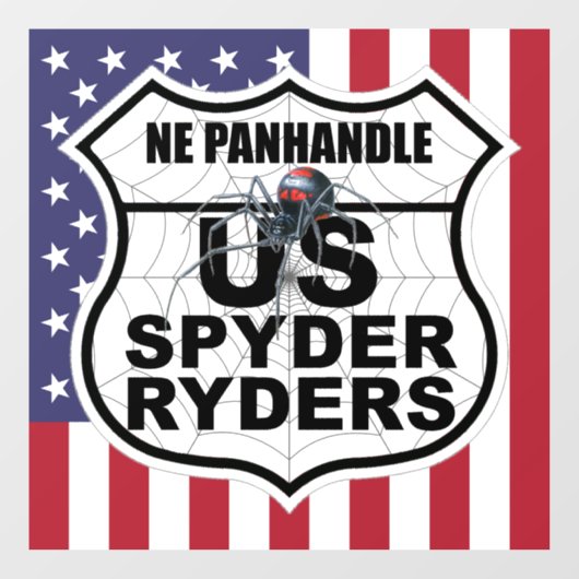 Nebraska Panhandle Chapter - Decal Vlag & Logo (Vel)