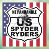 Nebraska Panhandle Chapter - Decal Vlag & Logo (Vel 3)