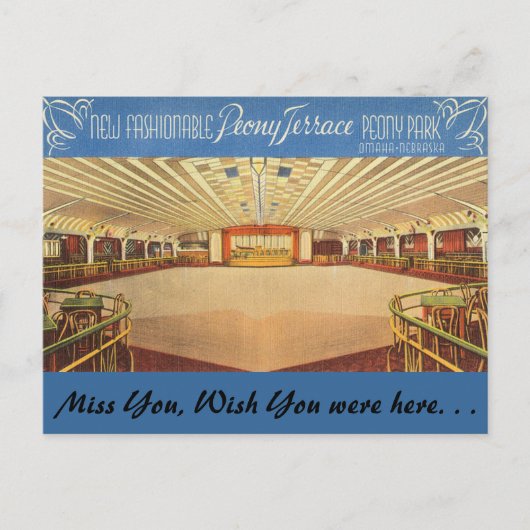Nebraska, Peony Terrace, Omaha Briefkaart (Voorkant)
