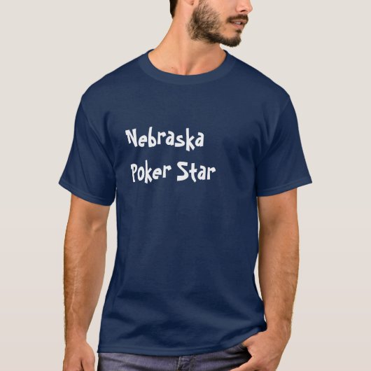 Nebraska Poker Star T-shirt (Voorkant)