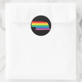 nebraska pride . ronde sticker (Tas)