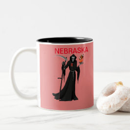 Nebraska Reaper Tweekleurige Koffiemok