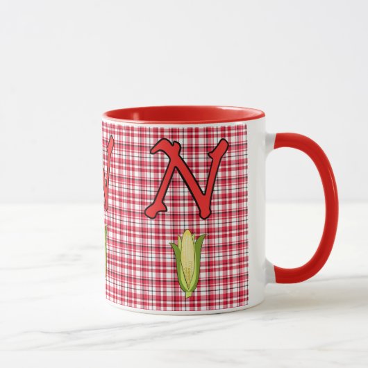 Nebraska Red 15 oz Ringer Mug (Droite)