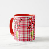 Nebraska Red 15 oz Ringer Mug (Devant gauche)