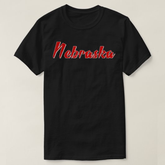 Nebraska Retro Volleyball 369 T-shirt (Design voorkant)