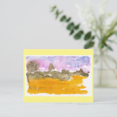 Nebraska Sandhills Waterverf Briefkaart (Staand voorkant)