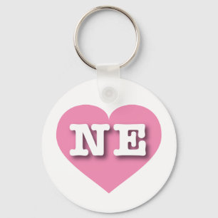 Nebraska Solid Pink Heart - Big Love Sleutelhanger