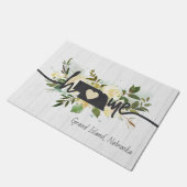 Nebraska staat gepersonaliseerd uw huis stad rusti deurmat (Schuin)