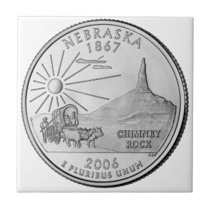 Nebraska State Quarter Tegeltje