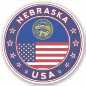 Nebraska Sticker (Voorkant)