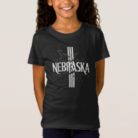 Nebraska Stripe Girls 'Fine Jersey T-shirt