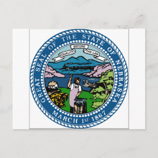 Nebraska wapenschild briefkaart