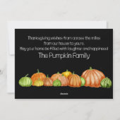 Nebraska Waterverf pomkins Thanksgiving Card Feestdagenkaart (Achterkant)