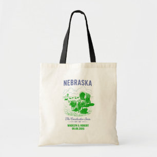Nebraska Wedding Welkom Tas, State Love Tote Bag