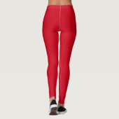 Nebraska White Lettering Red Leggings (Achterkant)