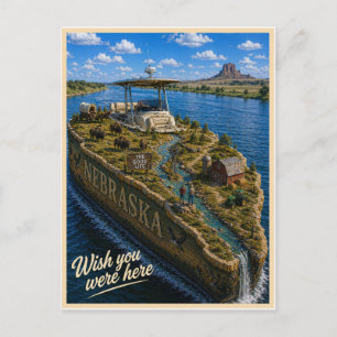 Nebraska Wish You Were Here State Serie Briefkaart