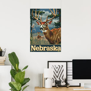 Nebraska witstaarthert poster