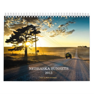 Nebraska Zonsondergangen 2013 Kalender