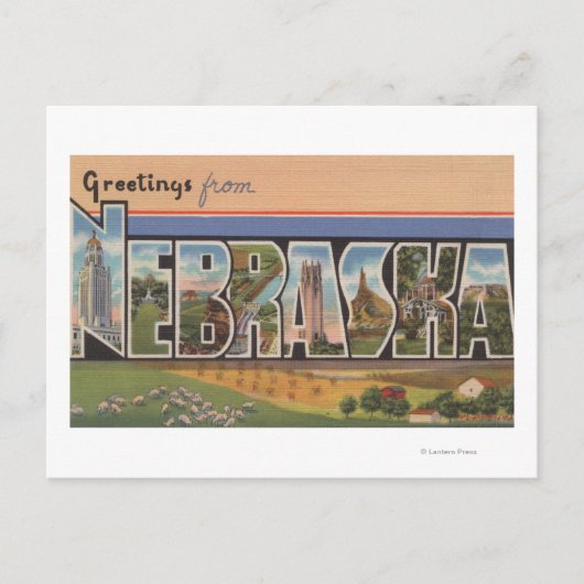 NebraskaLarge Letter ScenesNebraska Briefkaart (Voorkant)