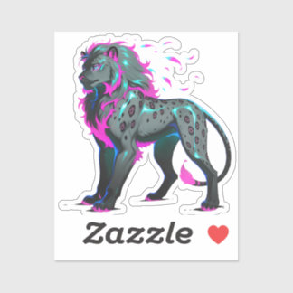 Nébrix, León del Inframundo Luminoso Sticker