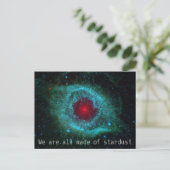 Nebula astronomy Science space quote Briefkaart (Staand voorkant)