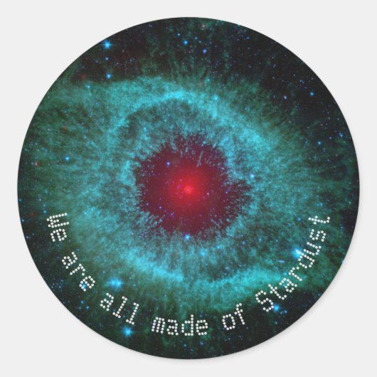 Nebula astronomy Science space quote Ronde Sticker (Voorkant)