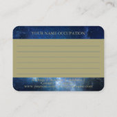 Nebula bleue Sri Yantra - Carte de visite (Dos)