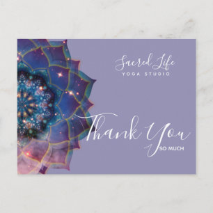 Nebula Bloom   Mandala Briefkaart