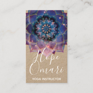 Nebula Bloom Mandala Visitekaartje