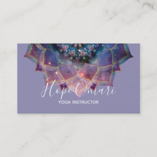 Nebula Bloom Mandala Visitekaartje