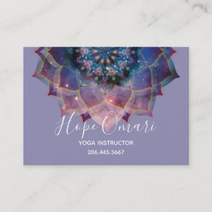 Nebula Bloom Mandala Visitekaartje