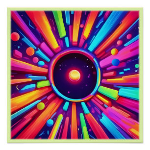 Nebula Burst: kosmische caleidoscoop Perfect Poster