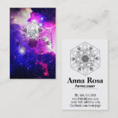 *~ * Nebula Celtic Aztec Tribal Boho Galaxy Visitekaartje (Voorkant / Achterkant)